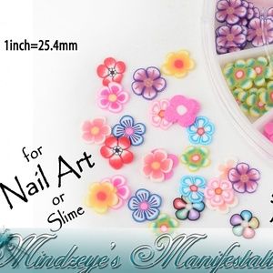 Nail Decor Polymer Clay Flower Assortment